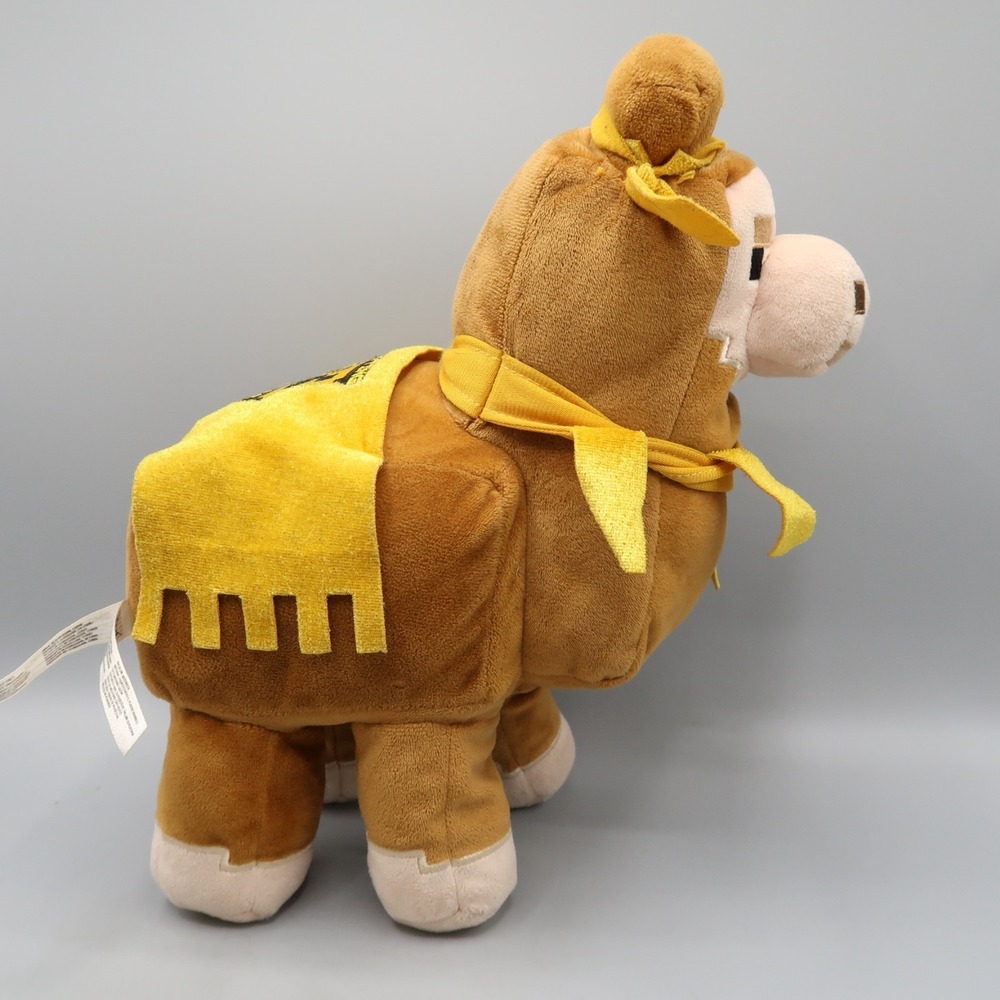 Minecraft 7" Baby Llama Stuffed Plush Doll Toy Happy Explorer Mojang JINX Brown